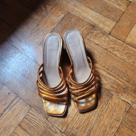 PALOMA WOOL size 36 orange wedge sandals - Picture 9 of 13